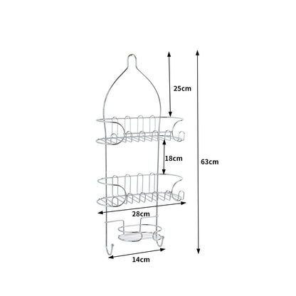 3-Tier Bathroom Shower Caddy Organiser Bath Shelf