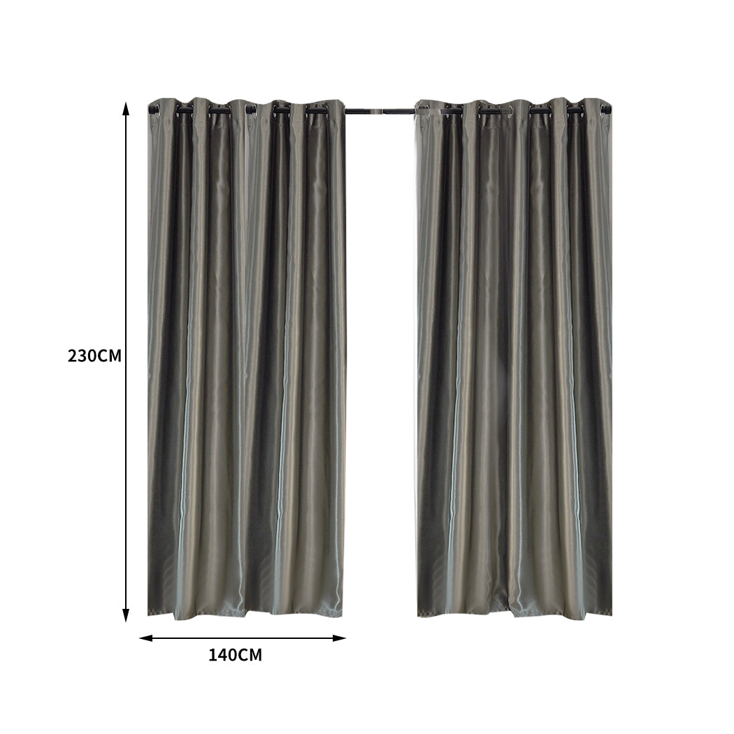 Bedroom Blockout Curtains Grey 140CM x 230CM