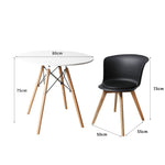 solid beech 4Pcs Office MeetingTable Chair Set