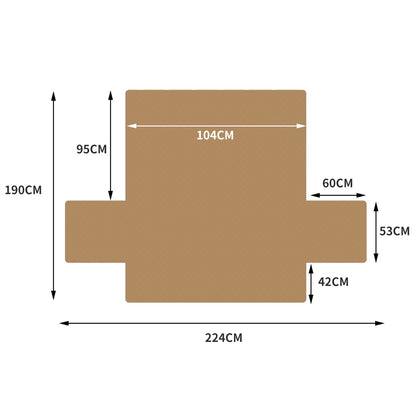 2 Seater Sofa Covers - Ginger