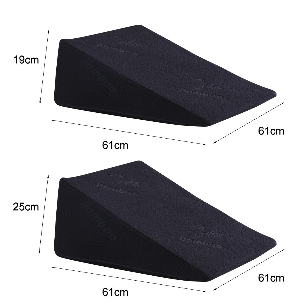 Cool Gel Bed Wedge Pillow Cushion with Cover