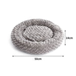 Pet Bed Dog Cat Nest Calming Donut Mat Soft Plush Kennel Cave Deep Sleeping S