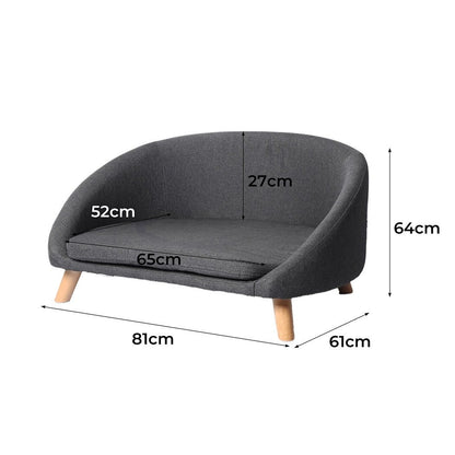 20D Sponge padding Luxury Pet Beds Couch Sleeper Soft Grey