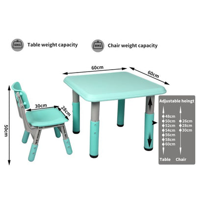 Kids Table and Chairs Children Furniture Toys Play Study Desk Set Pink/Green