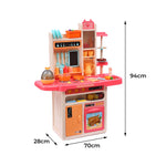 65 Pcs Kids Kitchen Play Set -Pink