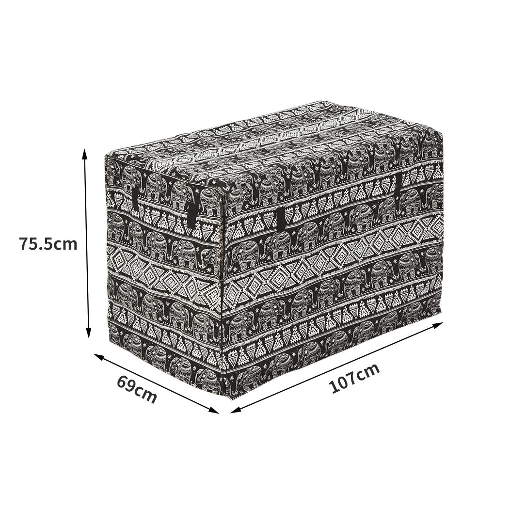 Metal Dog Kennel Black 40"
