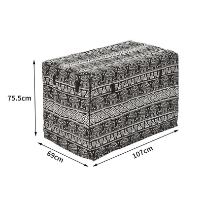 Metal Dog Kennel Black 40"
