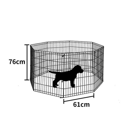 unique hex shaped 8 Panel Fence Black Playpen 30"