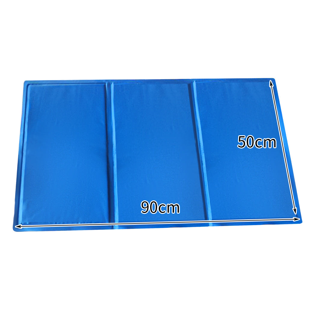 Pet Cooling Mat Gel Mats Bed Cool Pad Puppy Cat Non-Toxic Beds Summer Pads 90x50
