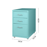 3 Drawer Metal Storage Cabinet-Blue
