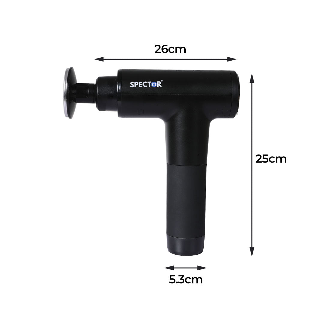 Massager Gun 8 Head Black