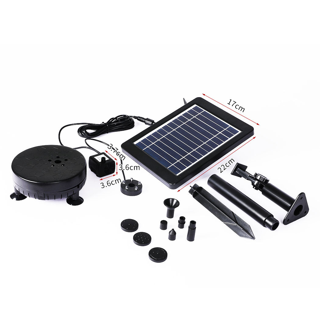 Solar Powered Water Fountain Pump Bird Bath Pond Pool Garden Floating Outdoor Type 2