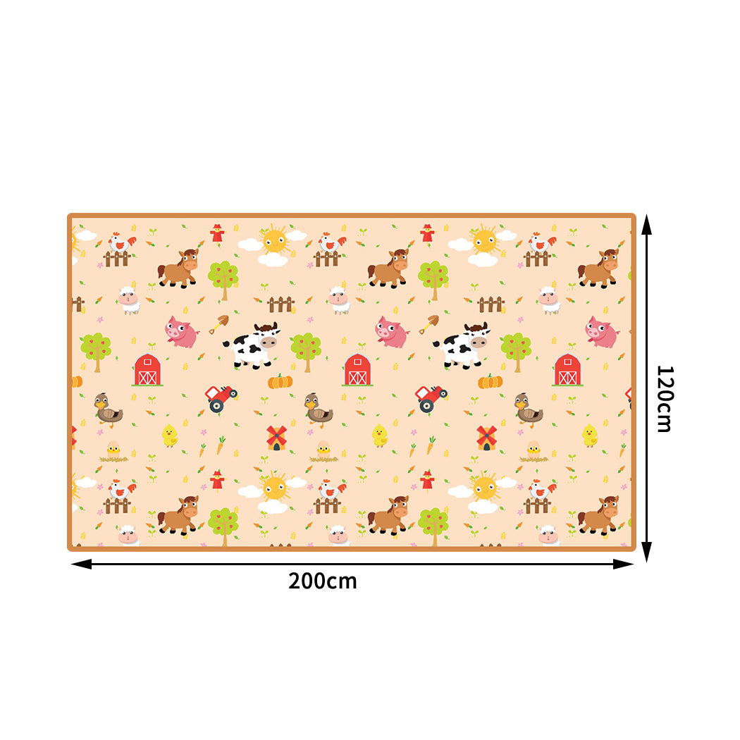 5.8mm Kids Floor Outside Versatile Play Mat 200cm Waterproof