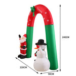 Inflatable Christmas Santa Snowman with LED Light Xmas Decoration Outdoor Type 2