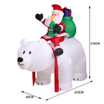 Inflatable Christmas Santa Snowman with LED Light Xmas Decoration Outdoor Type 9