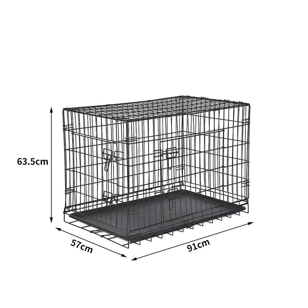 Double door Pet Dog Metal Playpen 36"