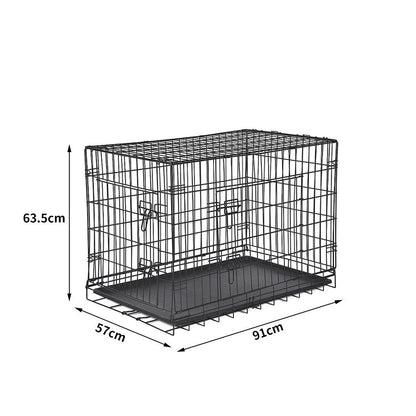 Double door Pet Dog Metal Playpen 36"