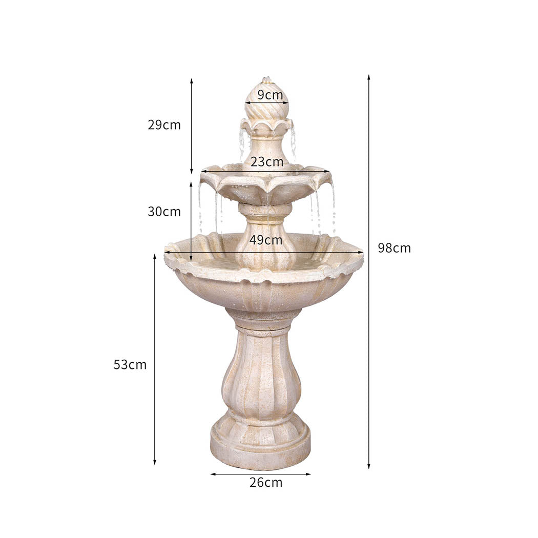 Bird Bath Electric Fountain Water Power Pump Kit Indoor Garden Outdoor
