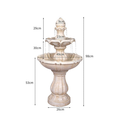 Bird Bath Electric Fountain Water Power Pump Kit Indoor Garden Outdoor