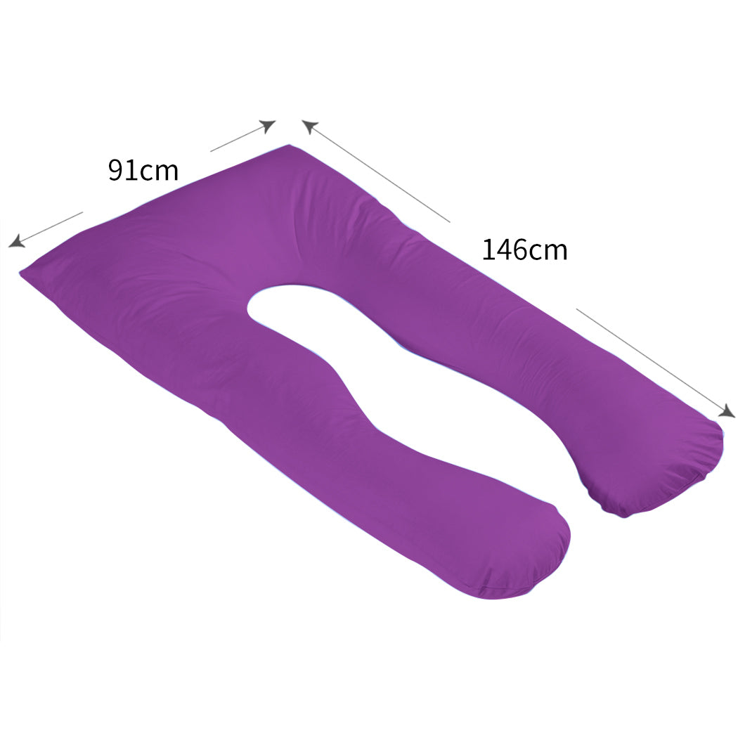 Maternity Pregnancy Pillow Cases Purple