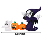 Halloween Inflatables LED Lights Blow Up  Outdoor Yard Decorations