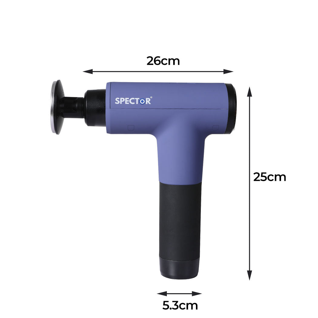 Massager Gun 8 Head Purple