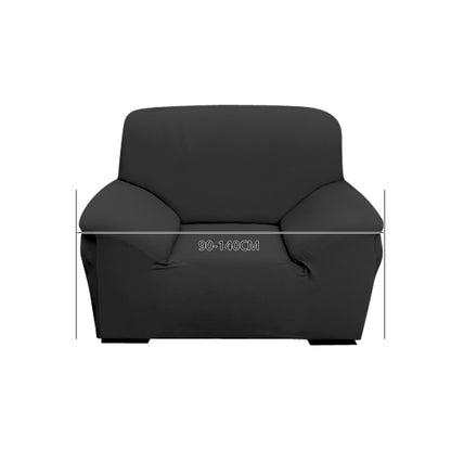 Easy Fit Stretch Couch Sofa Slipcovers Protectors Covers 1 Seater Black