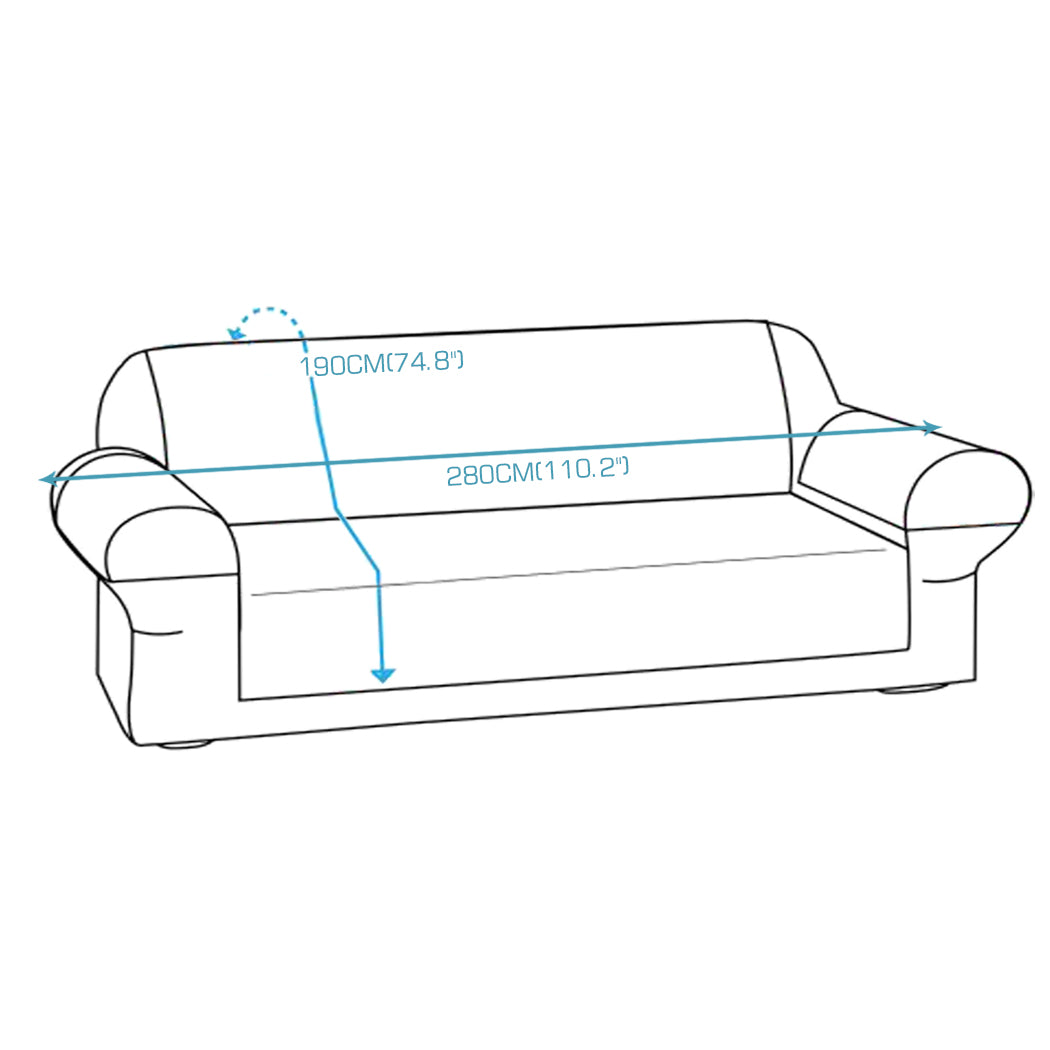 3 Seater Quilted Couch Sofa Cover Slipcover Pet Kids Furniture Protector Covers
