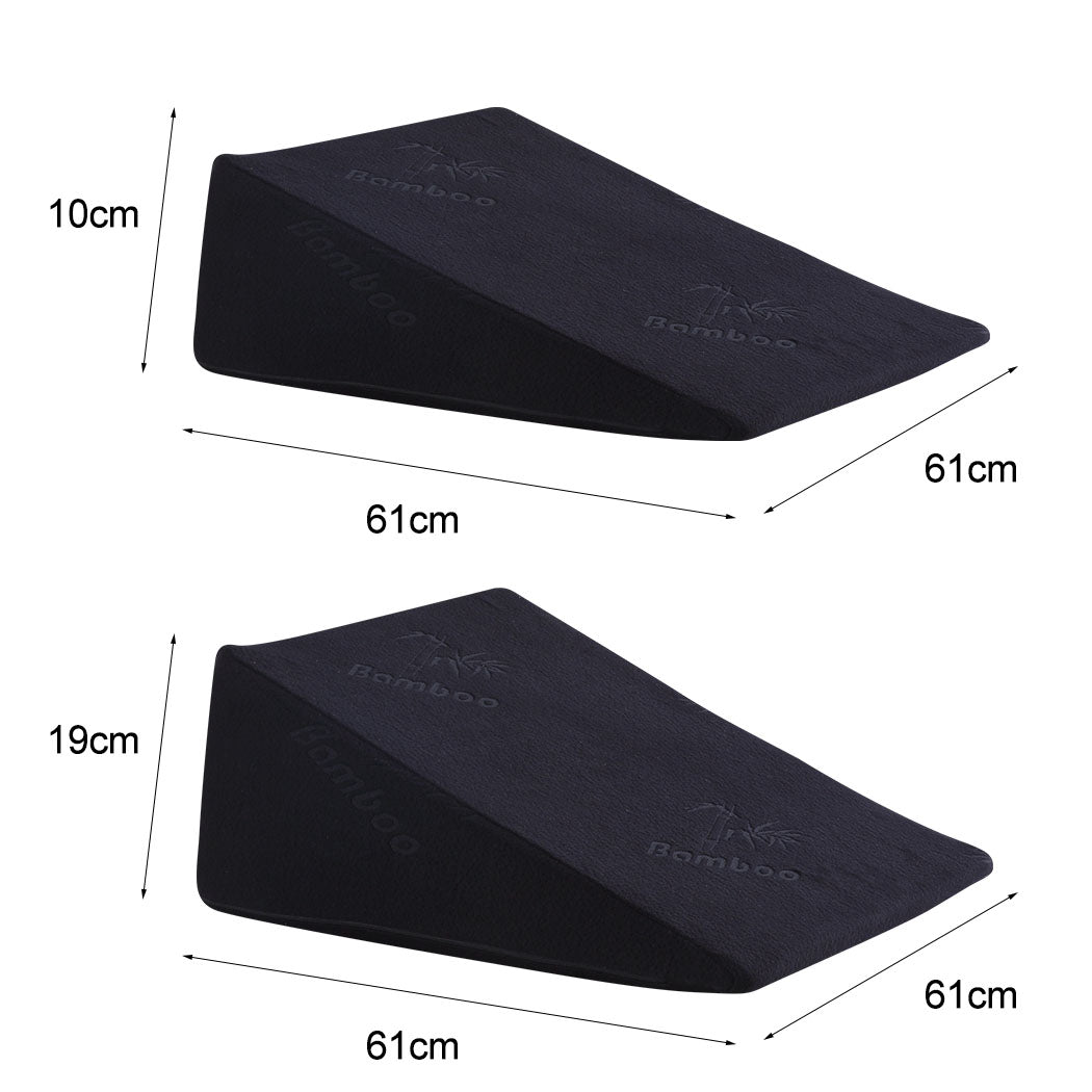 Bed Wedge Pillow Cushion Back Support with Cover