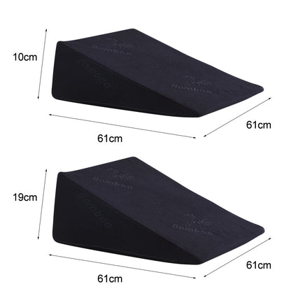 Bed Wedge Pillow Cushion Back Support with Cover