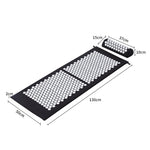 Muscle tension and pain relief Acupressure Mat Black 130 x 50cm