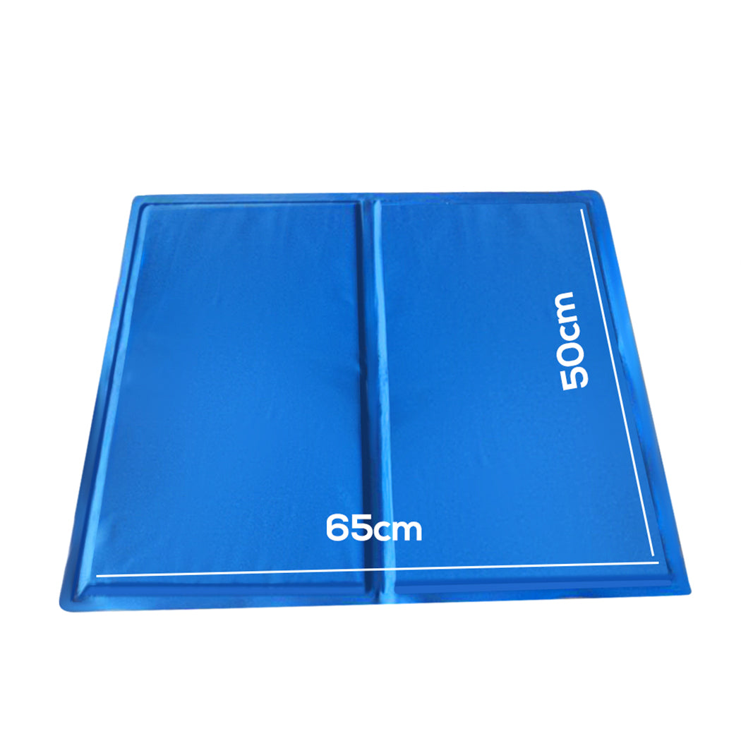 Pet Cooling Mat Gel Mats Bed Cool Pad Puppy Cat Non-Toxic Beds Summer Pads 65x50
