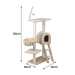 Cat Tree Post Scratching Furniture Play Pet Activity Kitty Bed