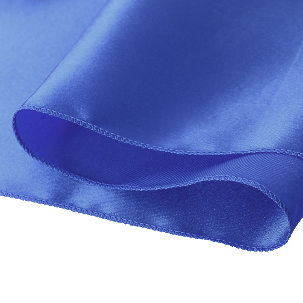 20x Satin Chair Sashes Table Runner Blue