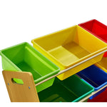 12Bins Kids Toy Box Bookshelf Organiser Display Shelf Storage Rack Drawer
