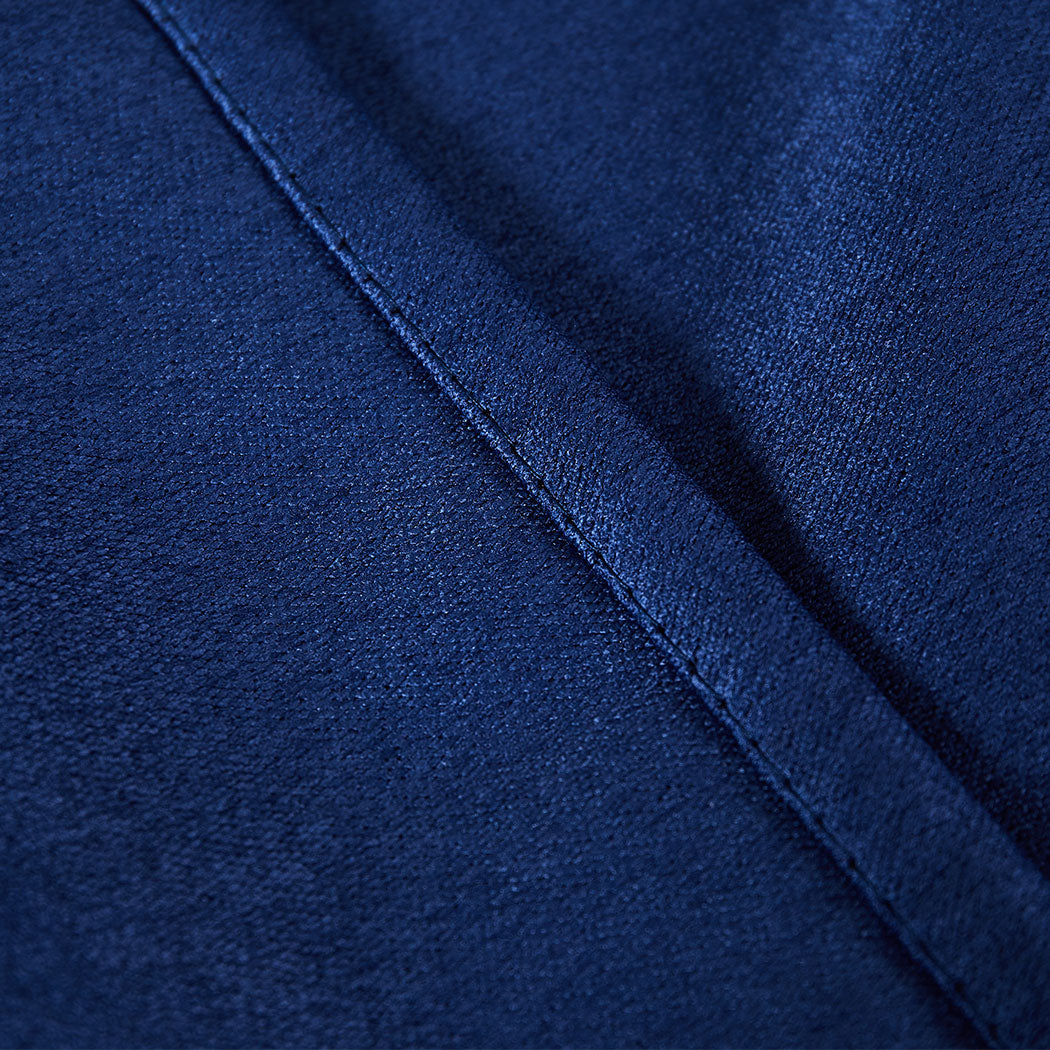 2X Blockout Curtains 132cm x 213cm- Navy