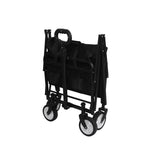 Garden Trolley Cart Foldable Picnic Wagon Outdoor Camping Trailer Black