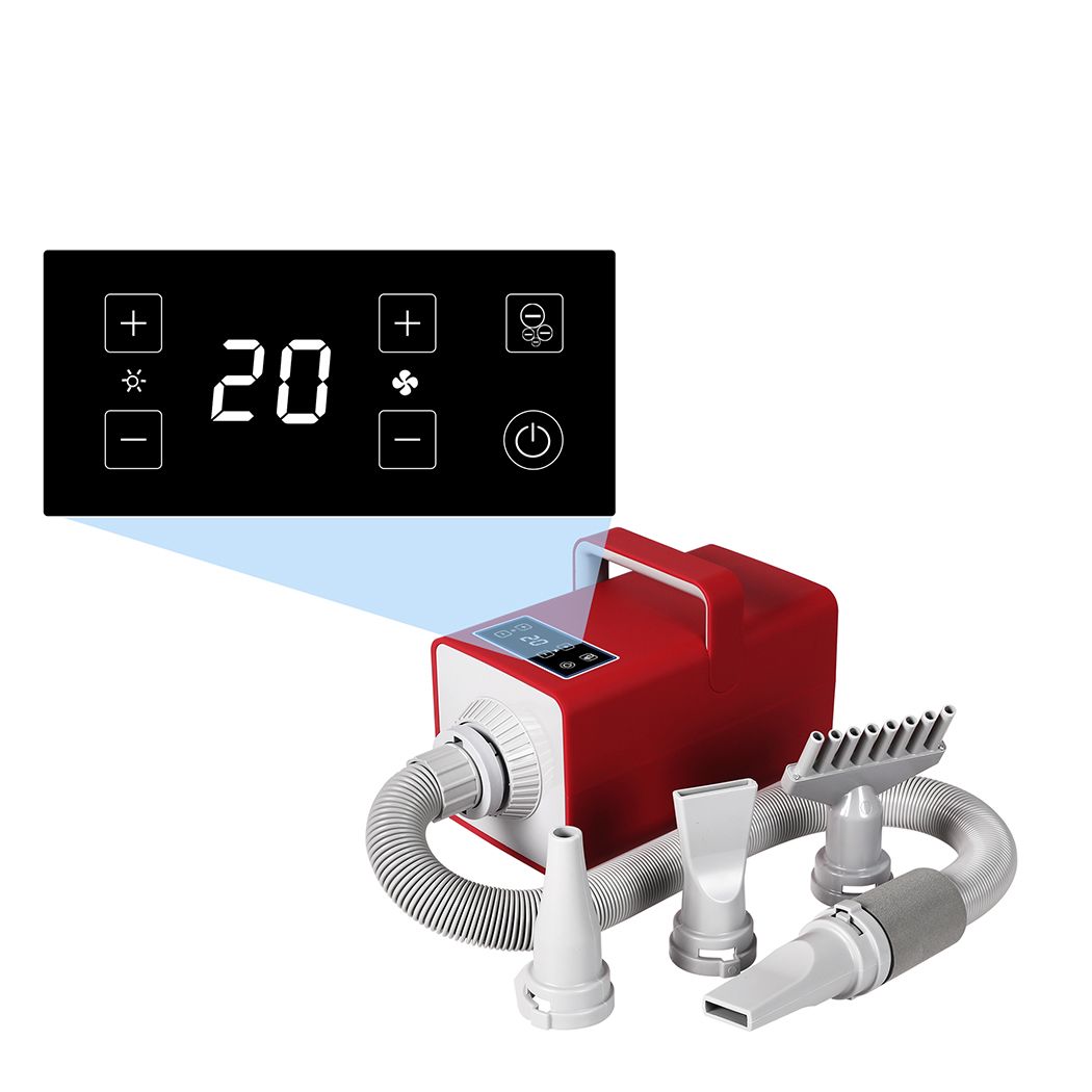 Pet Grooming Hair Dryer Dog Cat Hairdryer Speed Heater Low Noise 3200W