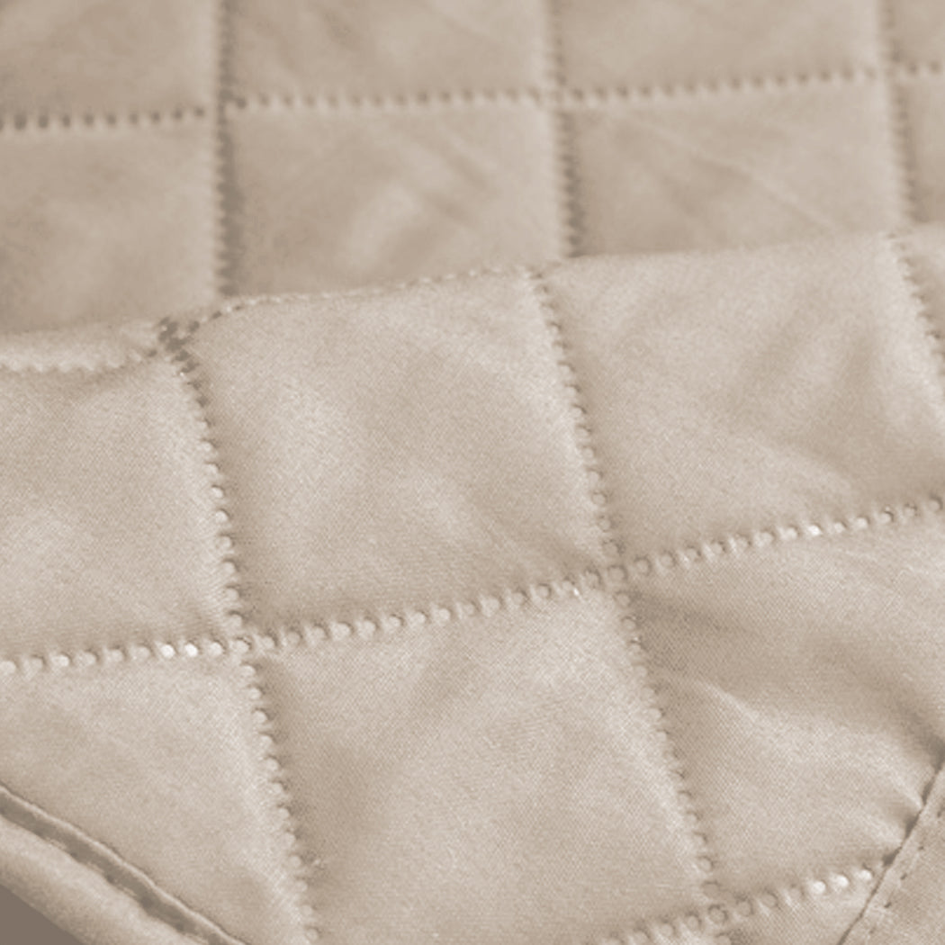 3 Seater Quilted Couch Sofa Cover