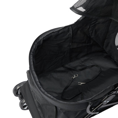Foldable Pet Stroller Pushchair Black