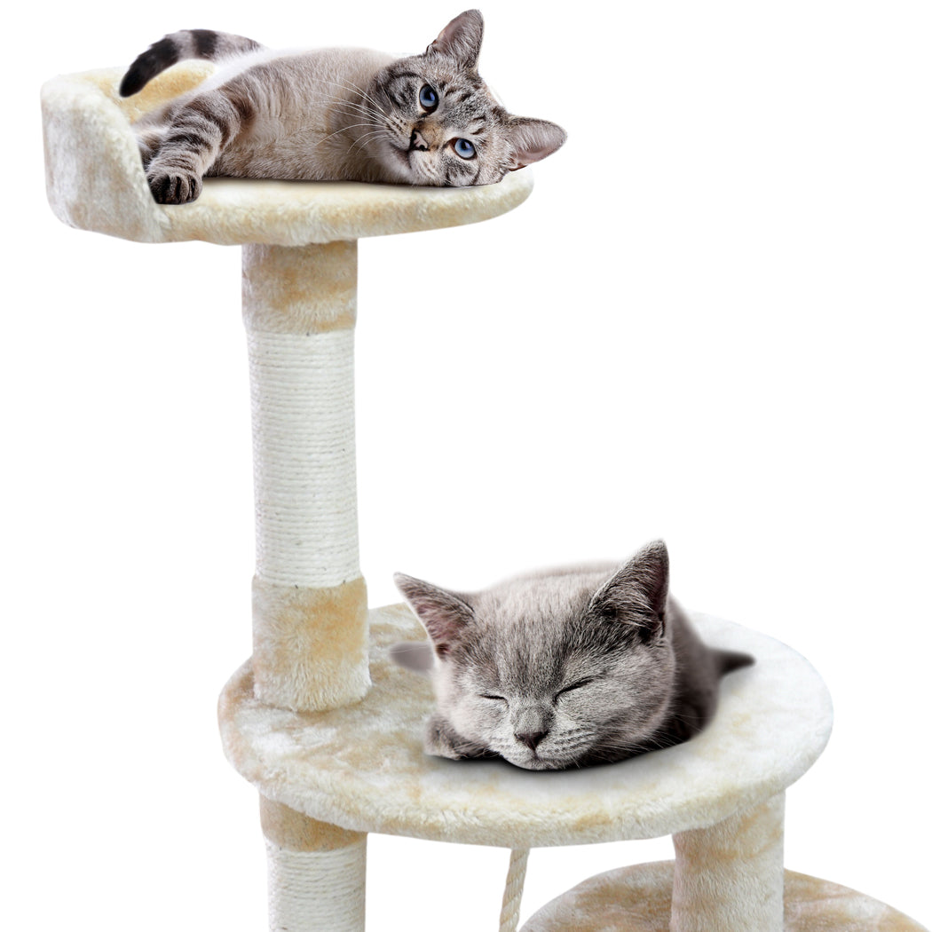 1.1M Cat Scratching Post Tree-Cream