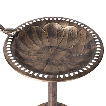 Premium quality 2PC  Bird Bath Feeder Food Station- Bronze
