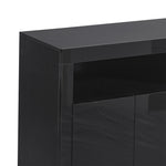 Buffet Sideboard Storage Modern High Gloss Cabinet Cupboard Black