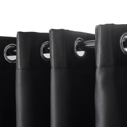 Bedroom Blockout Curtains Black 300CM x 230CM