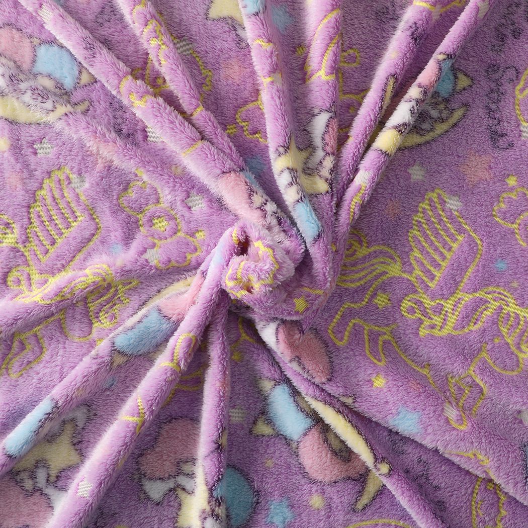 Throw Blanket Soft Warm Large Sofa Flannel Glow in the Dark L/M