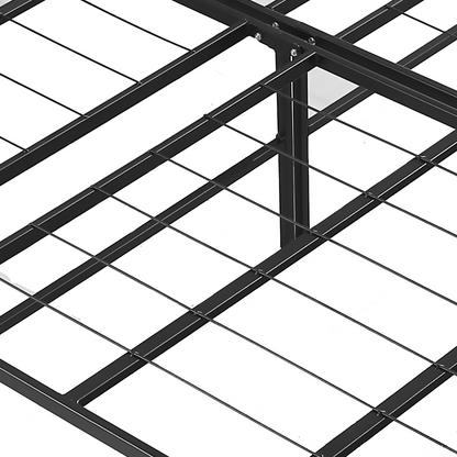 Foldable Metal Bed Frame Mattress Base Platform Air BnB King Size