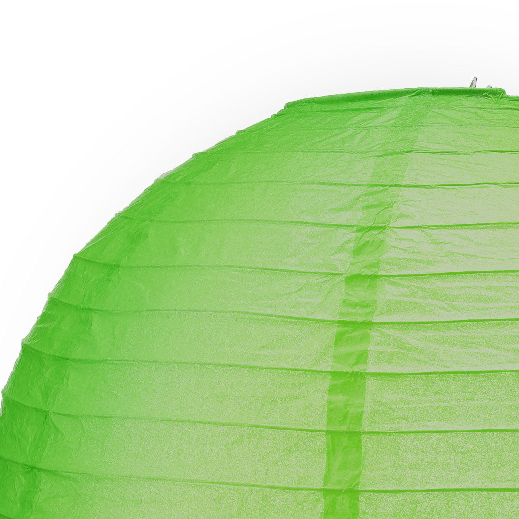 12" Paper Lanterns Green Colour