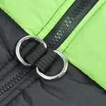 Dog Winter Jacket Padded  Pet Clothes Windbreaker Vest Coat 4XL Green
