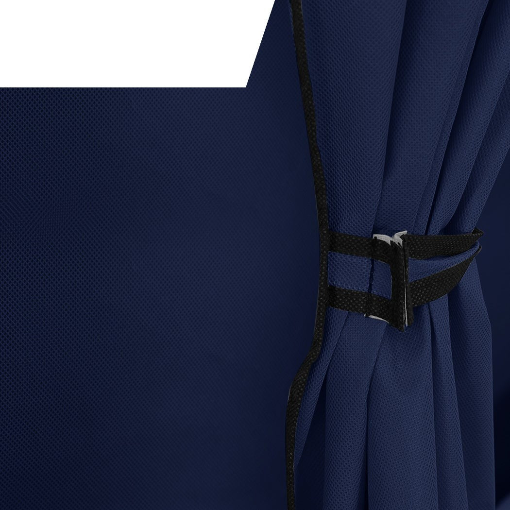 Portable cloth Storage Wardrobes Navy Blue 
