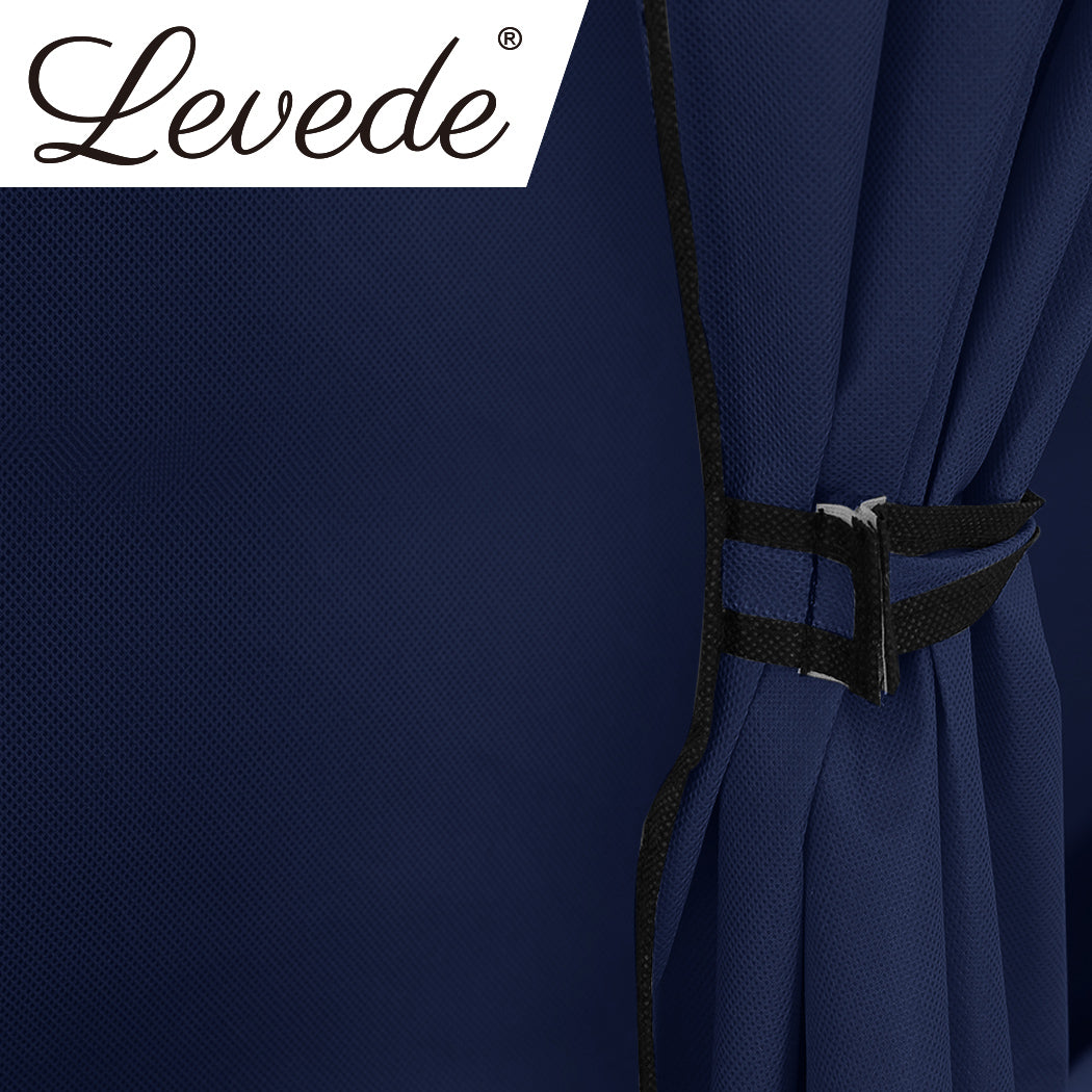 4 Drawer Portable Wardrobe Navy Blue 
